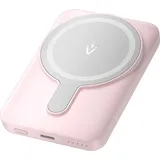 Vention FHSP0, 5000 mAh, Magnetisch Kabellos (USB-C+C+Kabellos) 20 W Rosa