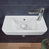 Villeroy & Boch O.NOVO Compact 50x25cm, HL R durch-, L vorg., ÜL, we C+
