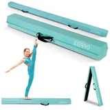 ZERRO Schwebebalken für Zuhause Kinder, 240cm Balken Turnen Faltbare, Turnbalken Gymnastik Balance, Grün
