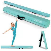 ZERRO Schwebebalken für Zuhause Kinder, 240cm Balken Turnen Faltbare, Turnbalken Gymnastik Balance, Grün