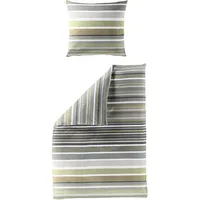 BIERBAUM Bettwäsche "4067", grün (oliv), B/L: 155cm x 220cm,