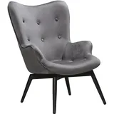 SalesFever Sessel, Samt Grau|Grün|Rosa