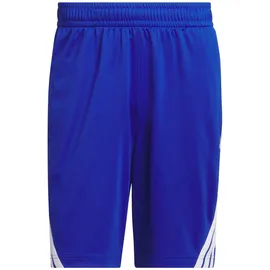 adidas Legends 3-Streifen Basketballshorts Blau/Weiß XS