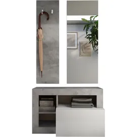 INOSIGN Hamburg Garderoben-Set 3 Stk. 120 x 40 x 180 grau