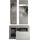 INOSIGN Hamburg Garderoben-Set 3 Stk. 120 x 40 x 180 grau