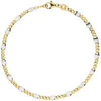 Jobo Steg-Panzerarmband Gelbgold 333 19 cm