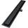 VILSTEIN VILSTEIN® Duschrinne Schwarz Extra Flach [50CM] - Bodenabfluss Dusche Komplettset - Ablaufrinne Dusche - Duschabfluss - Siphon mit Geruchsstop & Haarsieb - Randablauf - Duschablauf