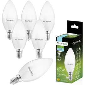 Lumiled LED-Lampe 6 Stück Set E14 8W 6500K Kaltweiß 6 St.