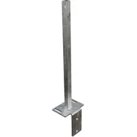 GROJA L-Stein-Konsole 12 x 60 cm Silber