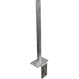 GROJA L-Stein-Konsole 12 x 60 cm Silber
