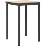 vidaXL Bartisch Natur 70 x 70 x 105 cm Braun
