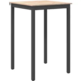vidaXL Bartisch Natur 70 x 70 x 105 cm Braun