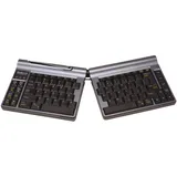 Bakker Elkhuizen Goldtouch Travel Go2 ergonomische Tastatur geteilt, kabelgebunden schwarz