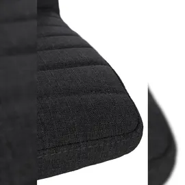 CLP 2er Set Esszimmerstuhl Elvas Stoff I Höhenverstellbar Und 360 Grad Drehbar, Mit Bodenschonern I Wohnzimmerstuhl Mit Gestell In Chromoptik