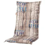 MADISON N.Y Hochlehner Auflage 120 x 50 x 8 cm taupe gestreift 1 St.