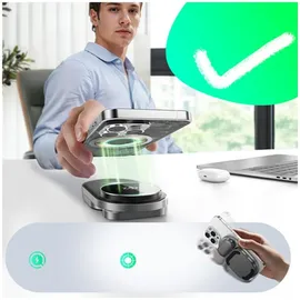 Joyroom JR-W17 Qi 3-in-1 Kabelloses Induktionsladegerät - Schwarz