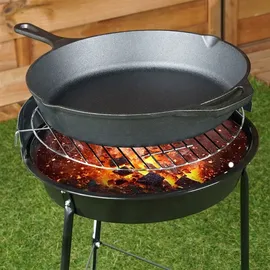 VILDE Gusseisenpfanne Grillpfanne 30 cm