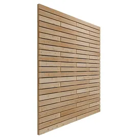 svewo Windschutz 180 x 180 cm hellbraun Edelstahl 2 St.