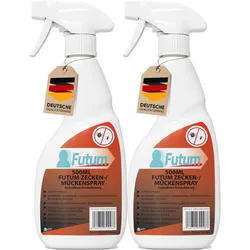 Futum 2x500ml Zecken- / Mückenspray Spray 1 l