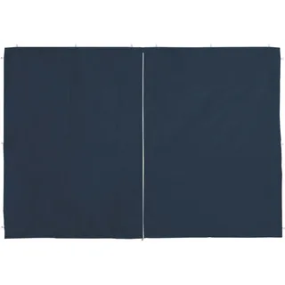 Relaxdays Seitenwand für Pavillon 4er Set, 2x3m, Seitenteile, Fenster & Reißverschluss, wasserdicht, PE-Kunststoff, blau