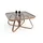 aea Quadratischer Couchtisch Braun Holz 90 x 47 x 90 cm