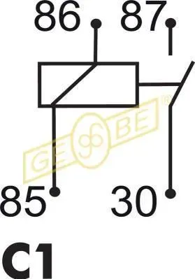 GEBE Relais, Arbeitsstrom 990591