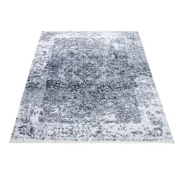 Teppich "AMICA", silber (silberfarben), B:130cm H:8mm L:200cm, Polyester, GALLERY M BRANDED BY MUSTERRING, Teppiche