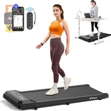 Merach & 3-in-1 Laufband für Zuhause mit Led-anzeige, App, Trainingskursen, Leise, 2–6 km/h, Bis 120 Kg