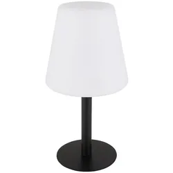 RGB LED Solar Tischleuchte, schwarz, weiß, Farbwechsel, H 30 cm