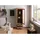 Massivmoebel24 Vitrine Toulouse 65 x 45 x 190 cm Beige