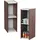 Iris Ohyama Platzsparendes Regal, Schlank, 2 Ebenen, Set aus 2, Braun, Verstellbar, Modular, Für Wohnzimmer, Homeoffice, Schlafzimmer, Organisation, Bücher, CD, Dekor, Einfache Montage, UB-6020