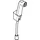 Hansgrohe Bidette Handbrause S mit Porter S Brausehalter und Brauseschlauch 125cm, 29238340
