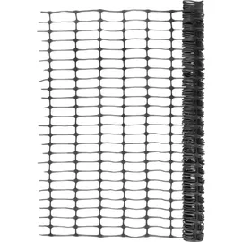 vidaXL Absperrzaun 100 x 30 m Schwarz/Kunststoff