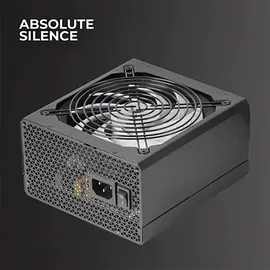 Tacens Radix VII AG 700, Vollmodulares 700W ATX-Netzteil, 10 Jahre Garantie, 80Plus Silver, +87% Wirkungsgrad, 140mm FDB-Lüfter mit AI-RPM Technologie, Japanische-Kondensatoren 105o, Schwarz