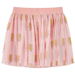 vidaXL Kinderrock mit Tüll Hellrosa 140