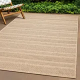 the carpet »Kansas«, rechteckig, 1 mm Höhe, moderner robuster In und Outdoor Teppich Jute Look