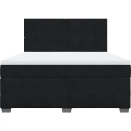 vidaXL Boxspringbett 180 x 200 cm Schwarz