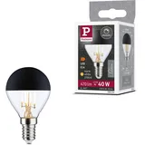 Paulmann 29264 LED Tropfen Kopfspiegel E14 470lm 4,5W 2700K dimmbar Kopfspiegel Schwarz matt