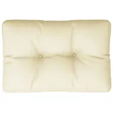 vidaXL Palettenkissen Creme 60x40x12 cm Stoff