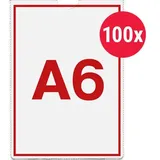 Esselte Pocket Kartenhülle DIN A6 Glasklar Transparent 120 Mikron PP (Polypropylen) 100 Stück