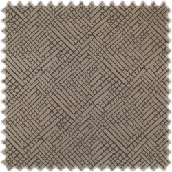 AKTION Jacquard Möbelstoff Sloane Square Taupe mit hohem Baumwollanteil
