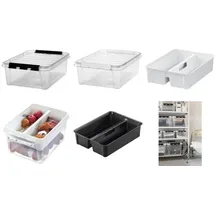 SmartStore Aufbewahrungsbox Classic 50 x 39 x 18 cm 21-tlg. transparent