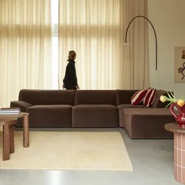 Tikamoon Quinto Ecksofa 3-4 Sitzer braun
