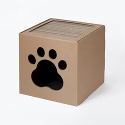 Carton+pets Netti-Haus mit Kratzbaum aus Karton