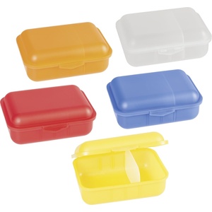 Lunchbox Kinder Brotdose Schule Dose 4 Fächer 18 x 15 x 5 cm vers Farben