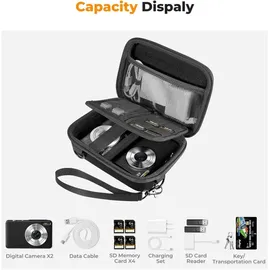 luxuskollektion Digitalkamera Tasche Eva-Hartschalendesign schwarz
