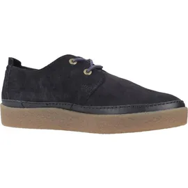 CLARKS WOOD Low, Marineblau (Veloursleder), 45