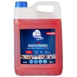 ROBBYROB Professional Werkstattreiniger Allround, Konzentrat, Industriereiniger für alle wasserfesten Flächen, Kacheln und Küchenwände, 5 Liter - Kanister