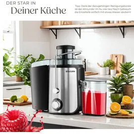 Tectake tectake® Entsafter, Frufi 18 x 26 x 28,5, GS-Zertifikat