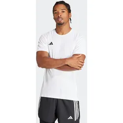 Laufshirt ADIDAS PERFORMANCE "ADIZERO E TEE", Herren, Gr. XXXL, weiß, Obermaterial: 100% Polyester, sportlich, Rundhals, Shirts